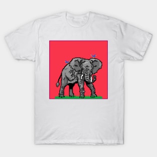 Elephant pixel design T-Shirt